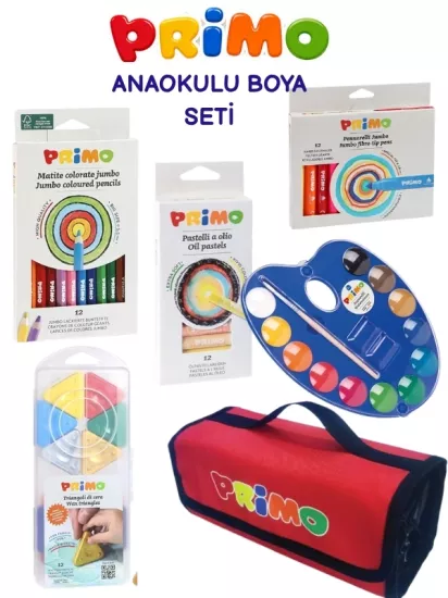 Primo Kalem Kutulu Tam Boya Seti Anaokulu Uygundur