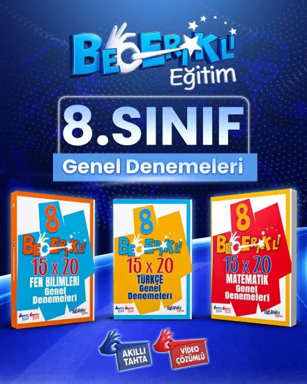 Becerikli Eğitim 8 Denemeler Türkçe  Matematik Fen
