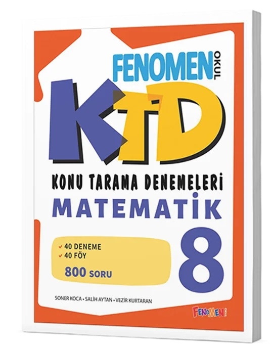 FENOMEN 8 MATEMATİK KONU TARAMA DENEMELERİ (40 DENEME)