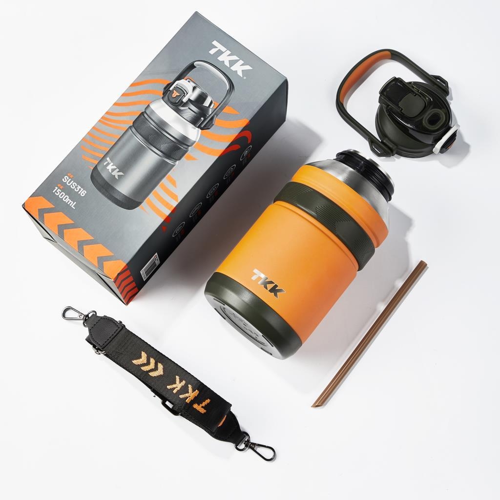 Vagonlife TKK Çelik Termos T2031 1500 ml Turuncu
