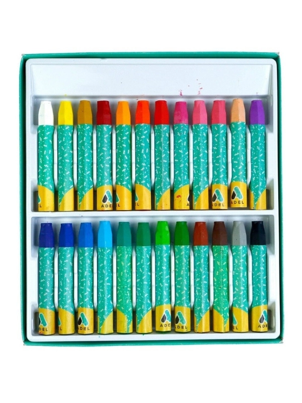 Adel Yağlı Pastel Boya Seti 24 Renk