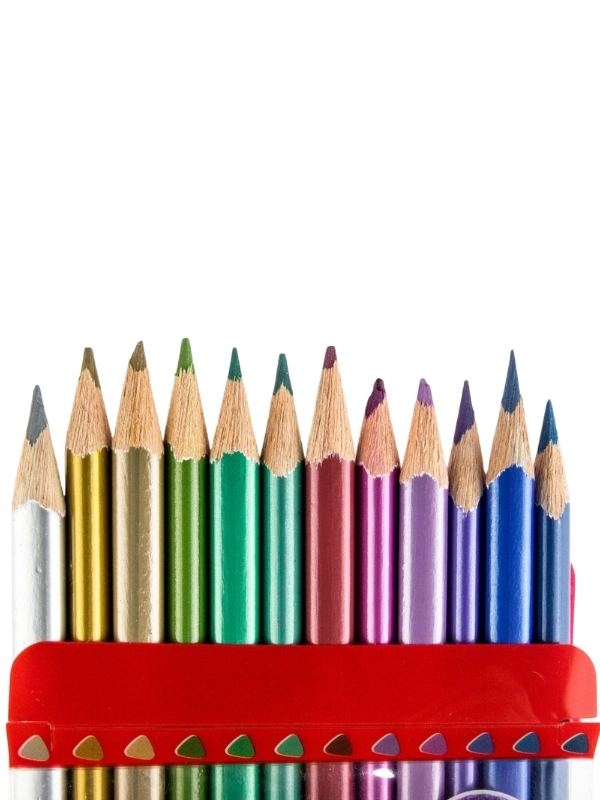 Faber-Castell Metalik Renkler Üçgen Kuru Boya Kalemi 12’li