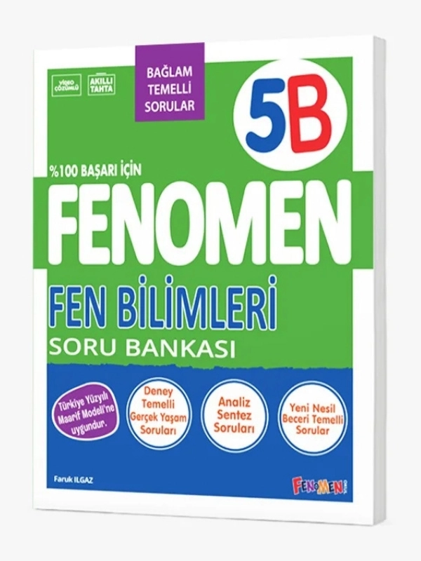 Fenomen 5 Fen Bilimleri B Soru Bankası BAĞLAM TEMELLİ SORULAR 2026 BASKI