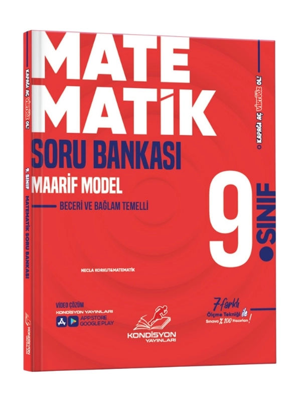 Kondisyon Yayınları 9. Sınıf Matematik Soru Bankası - Maarif Model 2026 Yeni Müfredat