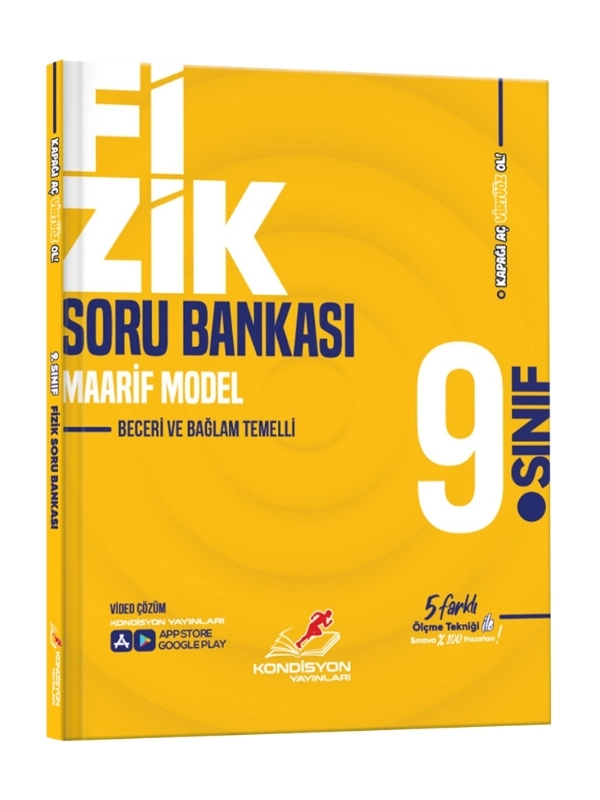 Kondisyon Yayınları 9. Sınıf Fizik Soru Bankası - Maarif Model 2026 Yeni Müfredat