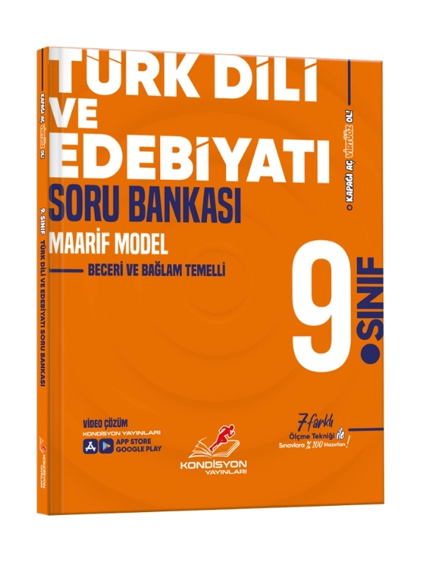 Kondisyon Yayınları 9. Sınıf Türk Dili ve Edebiyatı Soru Bankası - Maarif Model 2026 Yeni Müfredat