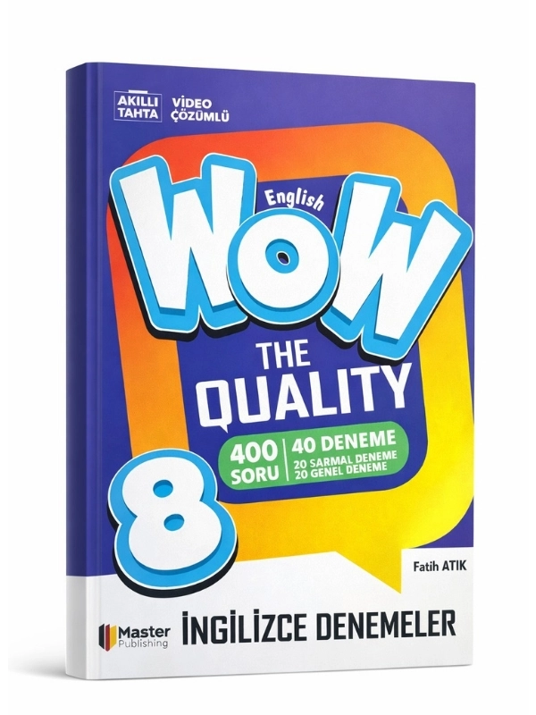 WOW 8. Sınıf ENGLISH THE QUALITY İNGİLİZCE DENEMELER (40 DENEME)