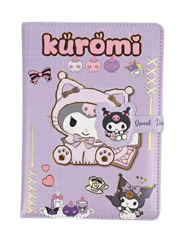 Kuromi 3D Magnet Kapaklı A5 Defter – Planlayıcı, Takvim ve To Do List İçerikli Not Defteri