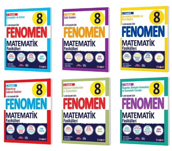 Fenomen 8. Sınıf Matematik Fasikülleri 6 Fasikül Temmuz 2026 Basımı