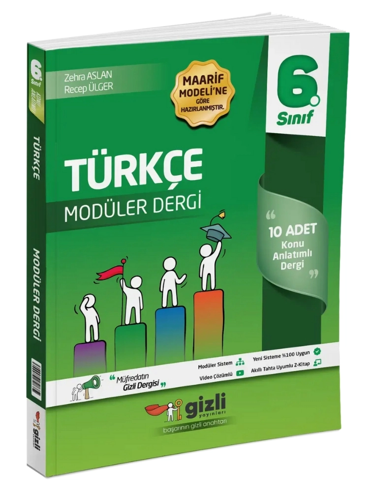6. Sınıf Türkçe Müfredatın Gizli Dergisi Gizli Yayınları 