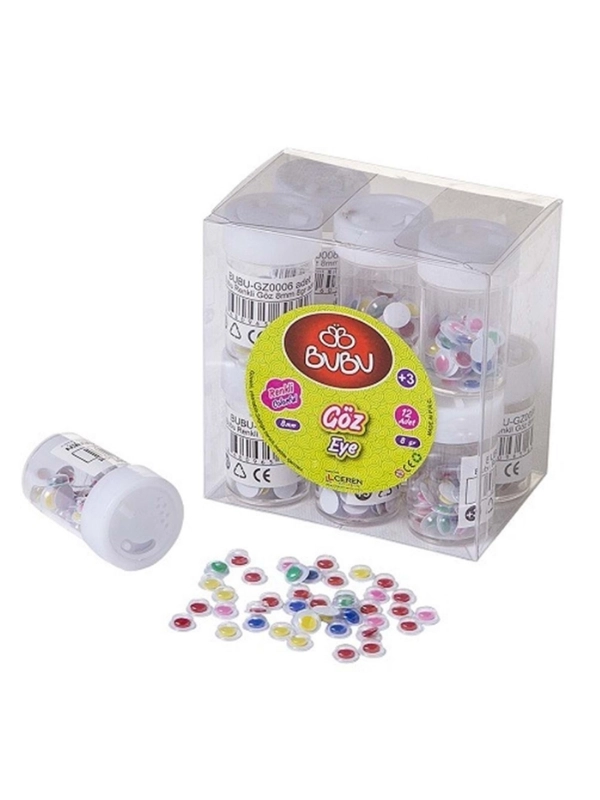 Bu-Bu Renkli Oynar Göz Renkli 8 mm 8 gr BUBU-GZ0006