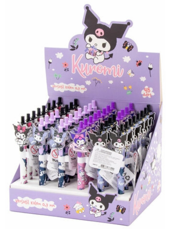 Sanrio Lisanslı Kuromi 2D 0.7 mm Versatil Uçlu Kalem