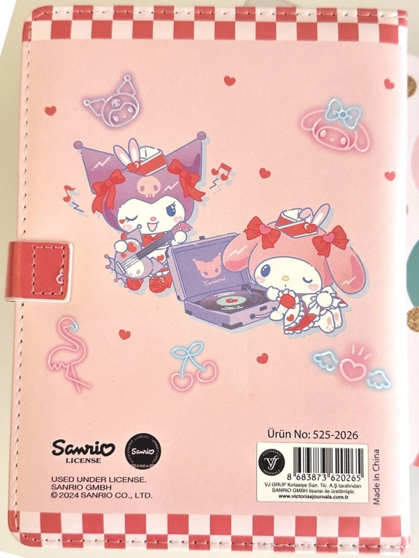 Victoria’s Journals My Melody Vegan Deri Mıknatıslı Günlük – 13x18 cm, 224 Sayfa 525-2026