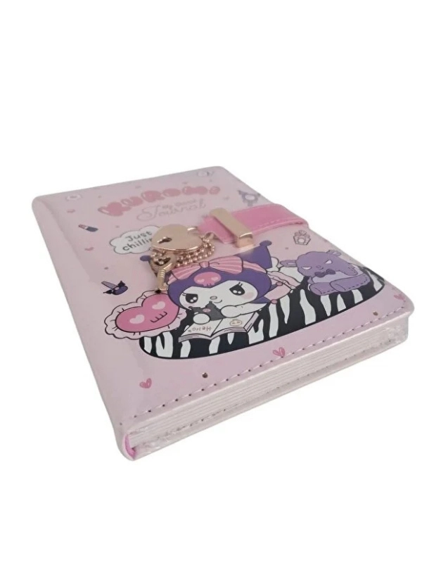 Victoria’s Journals Kuromi  Kalp Kilitli Anahtarlıklı Günlük | A6 | 192 Sayfa | Renkli Özel Sayfalar 525-2023