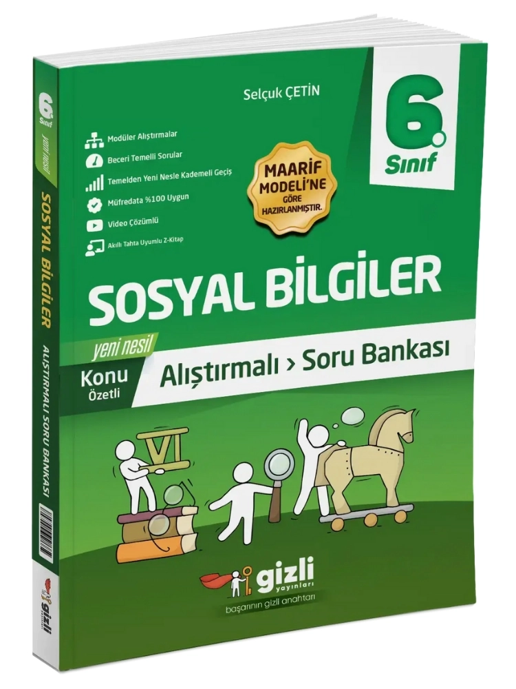6. Sınıf Sosyal Bilgiler Konu Anlatımlı Alıştırmalı Soru Bankası
