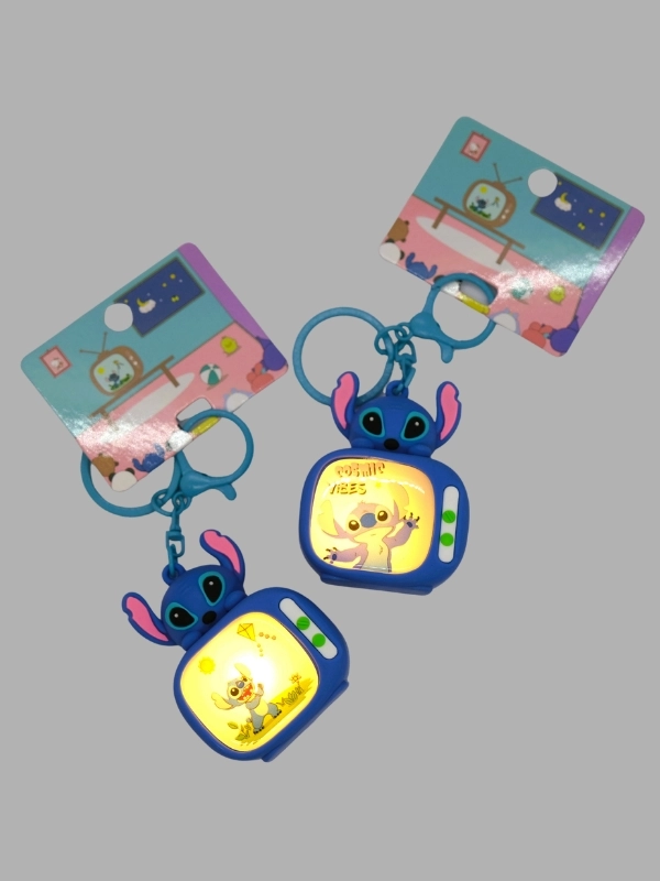Stitch TV Işıklı Anahtarlık Çanta Süsü Figür 1 Adet