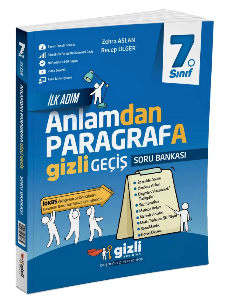 7. Sınıf Türkçe İlk Adım Anlamdan Paragrafa Soru Bankası
