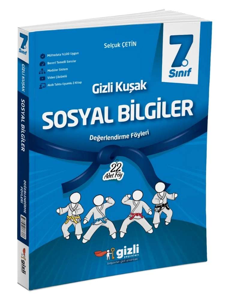 7. Sınıf Sosyal Bilgiler Gizli Kuşak Değerlendirme Föyleri