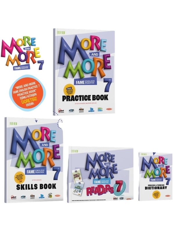 MORE & MORE ORTAOKUL 7. SINIF PRACTICE BOOK & SKILLS BOOK & DICTIONARY & READERS 