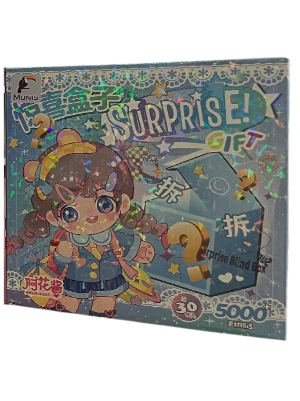Munis Sürpriz Sticker ve Hediye Kutusu – Kawaii - Anime Dünyasının Eğlenceli Stickerları
