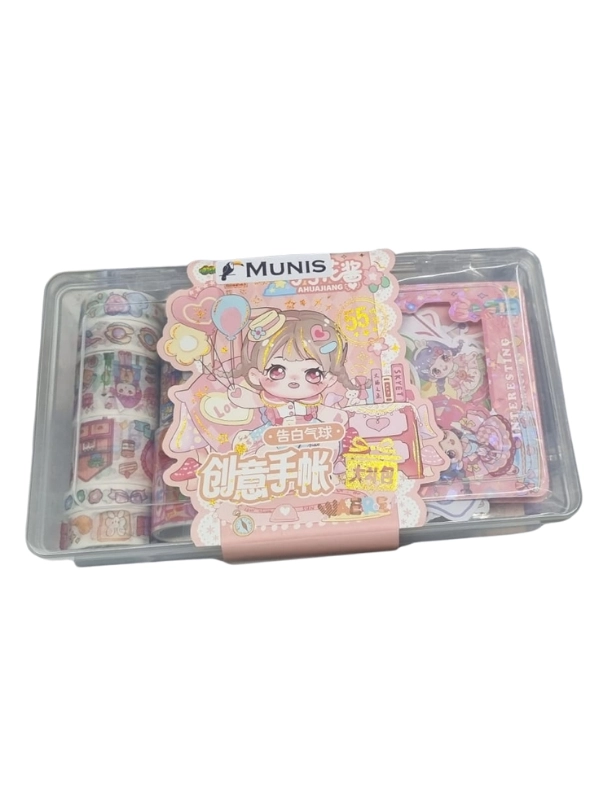 Munis Kawaii World Sürpriz Sticker & Washi Bant Seti