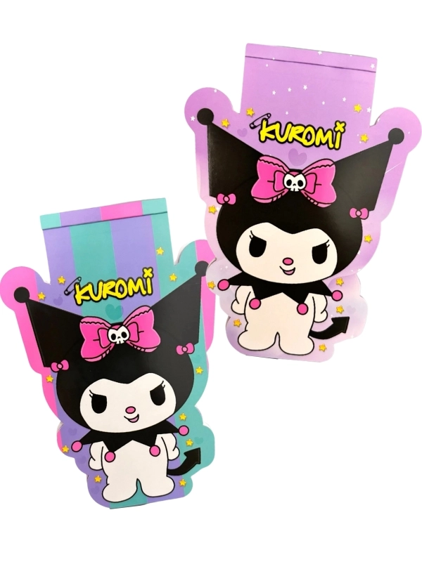Kuromi Şeklinde 16 Cm 8 Sayfa Kuromi Hello Kitty Sticker Defteri