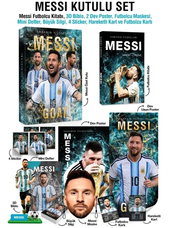 Messi Özel Kutulu Set – Sahanın Yıldızları