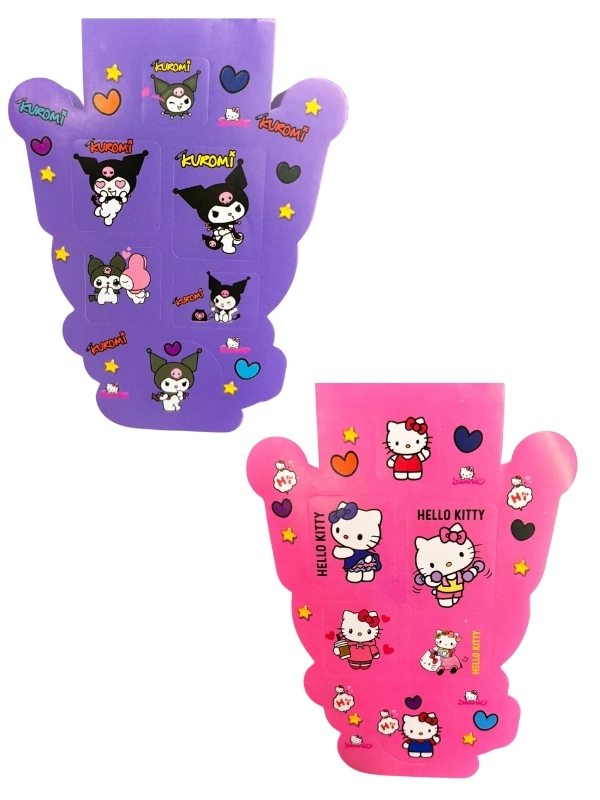 Kuromi Şeklinde 16 Cm 8 Sayfa Kuromi Hello Kitty Sticker Defteri