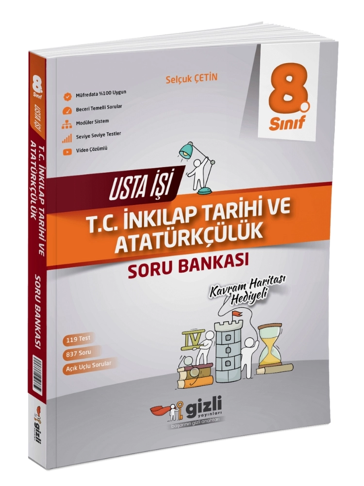 8. Sınıf LGS Usta İşi T.C. İnkılap Tarihi ve Atatürkçülük Soru Bankası