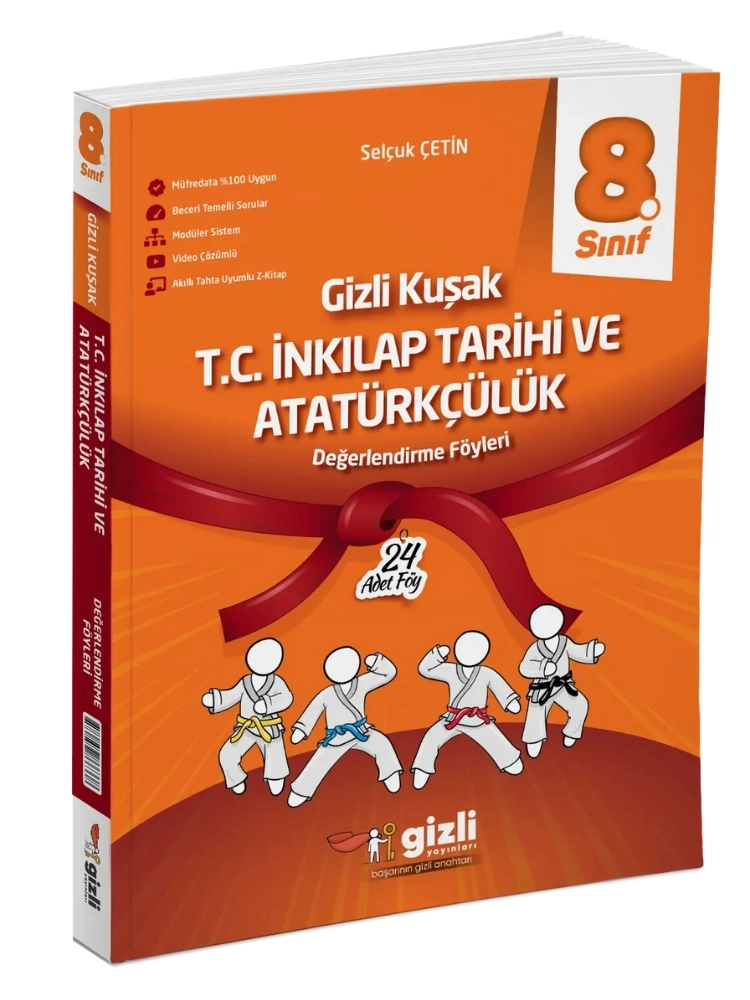 8. Sınıf LGS T.C. İnkılap Tarihi ve Atatürkçülük Gizli Kuşak Değerlendirme Föyleri