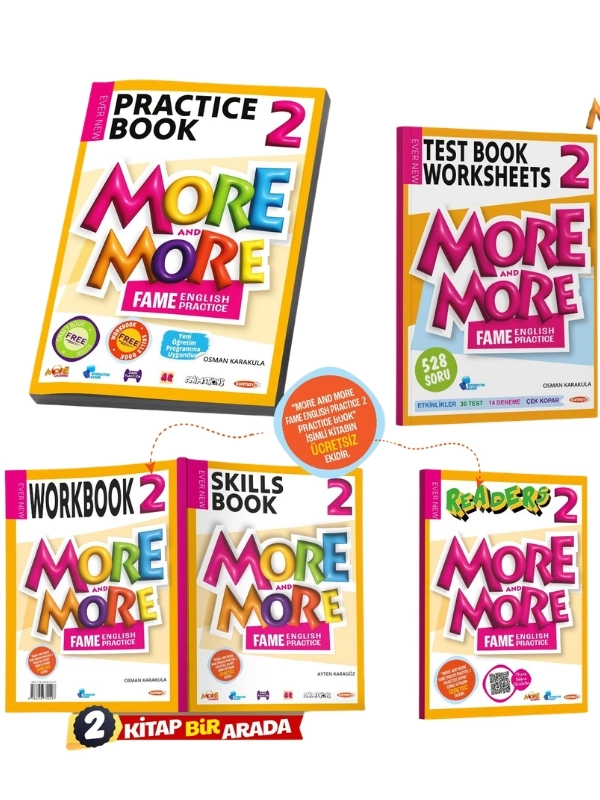 MORE&MORE 2. SINIF PRACTICE BOOK & WORKBOOK & SKILLS BOOK & READERS & TEST BOOK WORKSHEETS