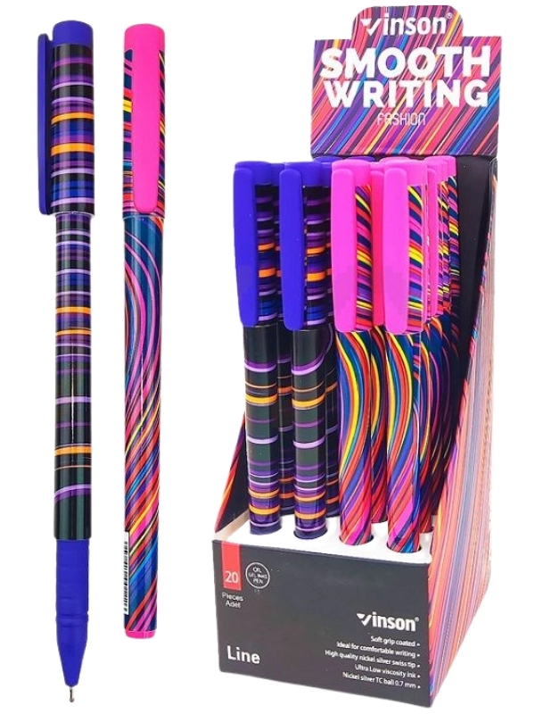 Vinson Desenli Jel Kalem 0,7Mm A22 Line