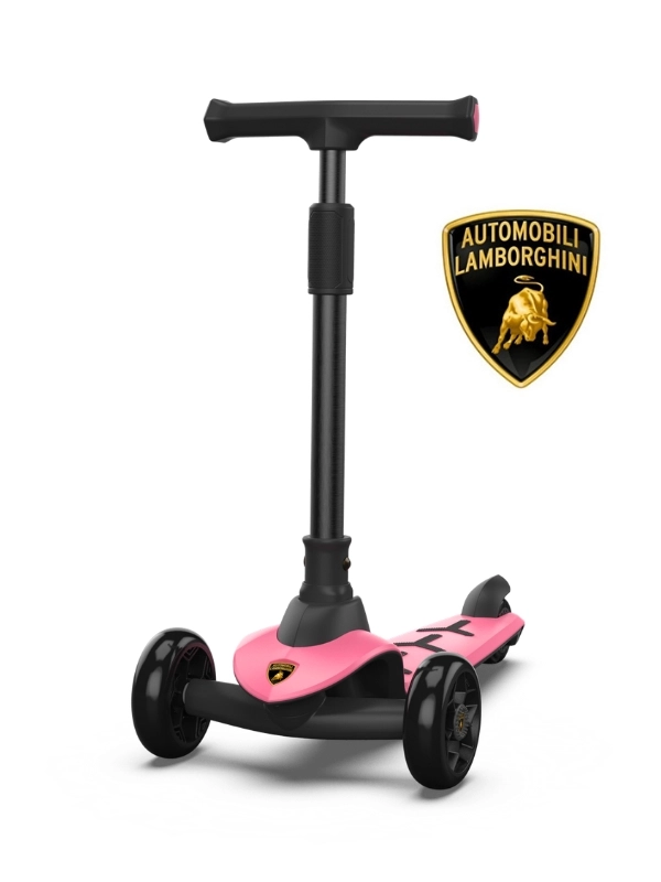 Lamborghini Pembe Scooter Işıklı Tekerlek LB2005