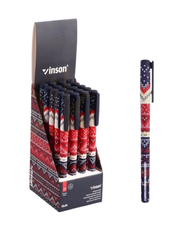 Vinson Desenli Jel Kalem 0,7Mm A12 Quilt
