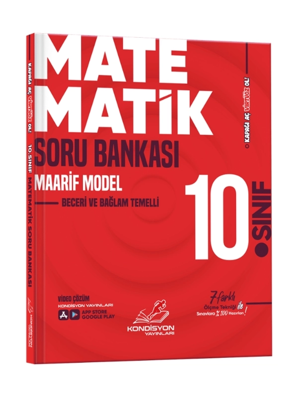 Kondisyon Yayınları Matematik 10. Sınıf Soru Bankası - Maarif Model 2026-2027 Yeni Müfredat
