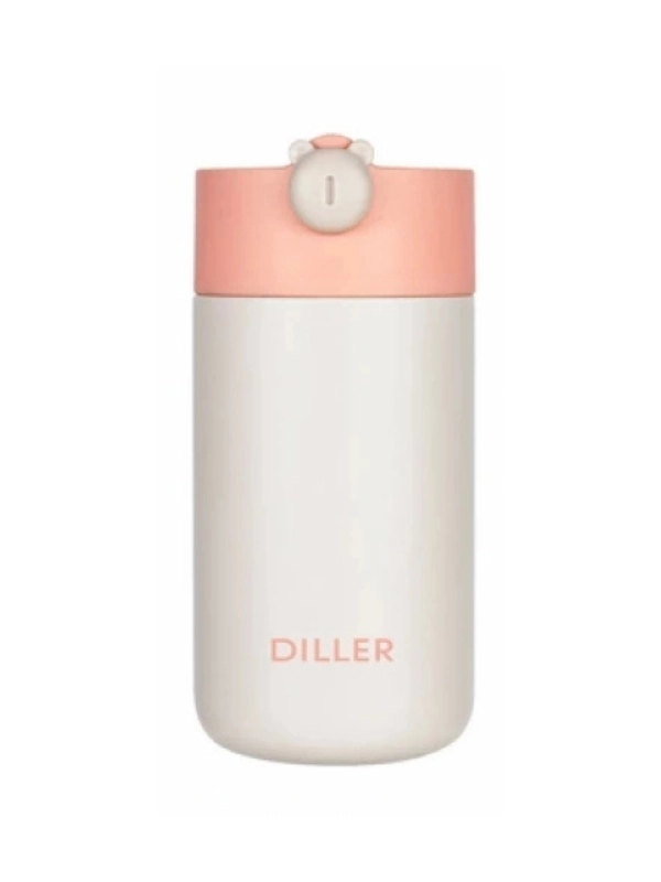  Vagon Life Diller 420 ML Süzgeçli Silikon Kulpu Çelik Termos VGN-8992 Pembe