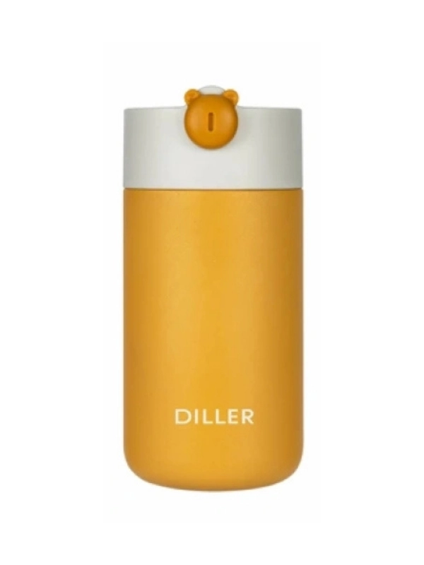Vagon Life Diller 420 ML Süzgeçli Silikon Kulpu Çelik Termos VGN-8992 Sarı