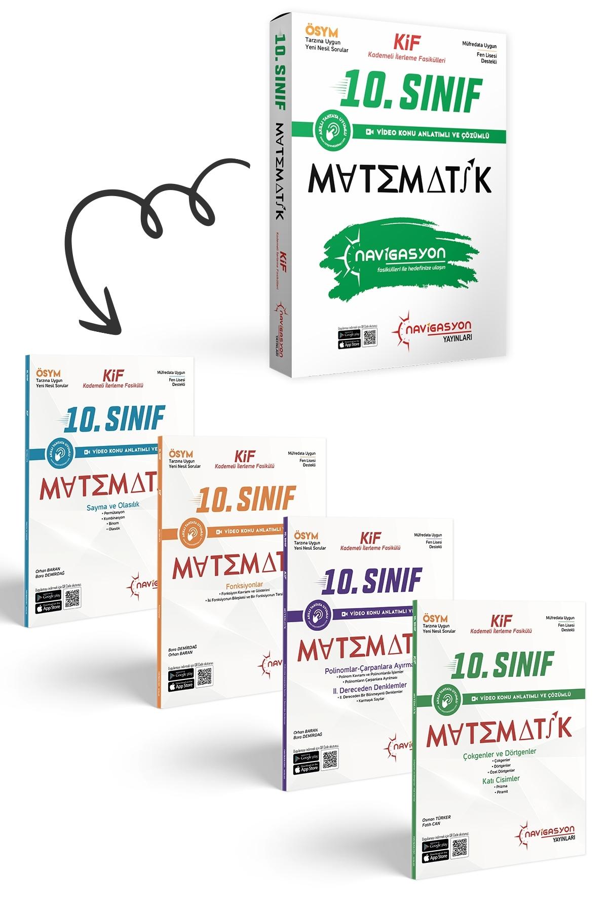 10. Sınıf Matematik Kademeli İlerleme Fasikül Seti (MEB Müfredatına Uygun-ÖSYM Ayarında)