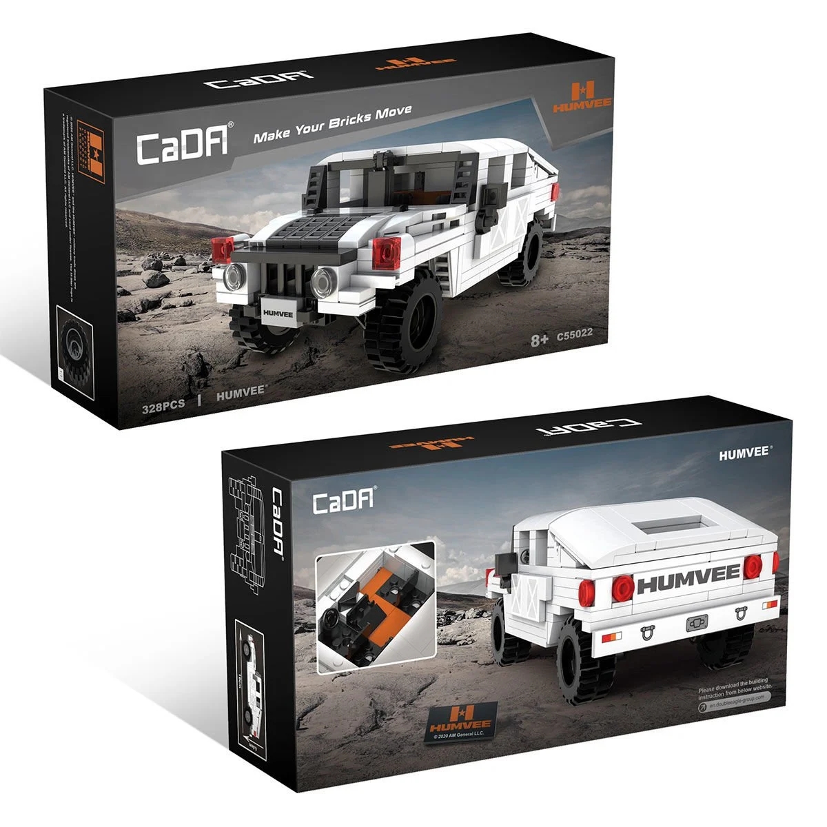 Vagonlife Cada Humvee Jeep Blok Seti 328 Parça C55022W