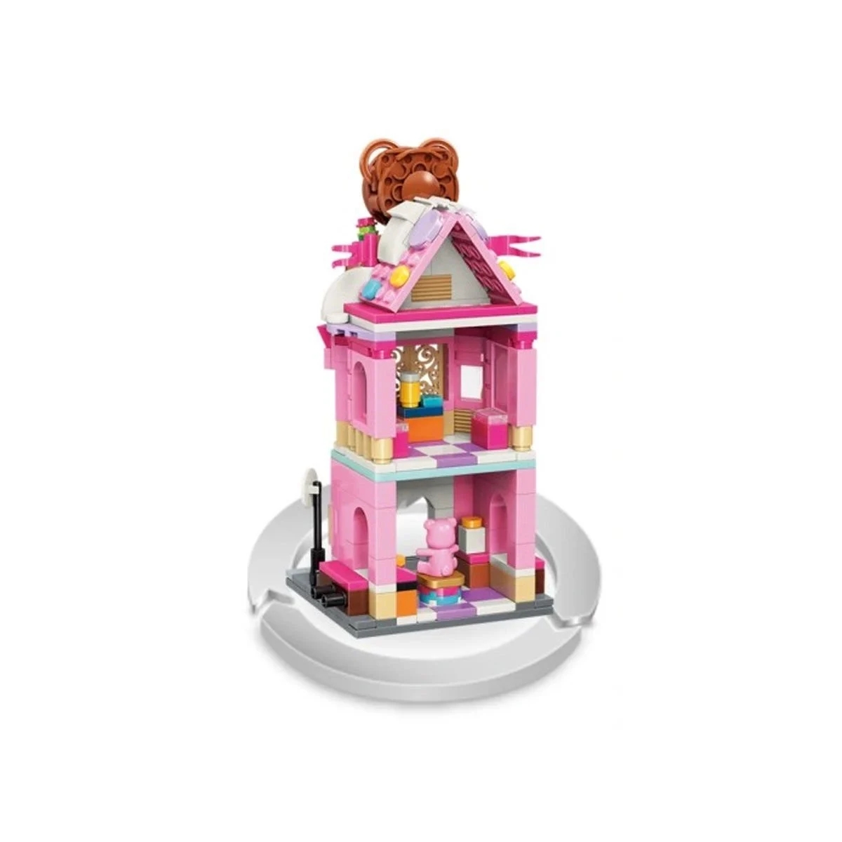 Vagonlife Keeppley City Corner Teddy Theme Store Ayı Teddy Mağazası Hediyelik Dekorasyon Yapı Blokları Oyuncak Seti KP0109