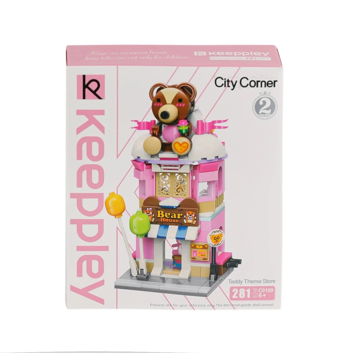 Vagonlife Keeppley City Corner Teddy Theme Store Ayı Teddy Mağazası Hediyelik Dekorasyon Yapı Blokları Oyuncak Seti KP0109