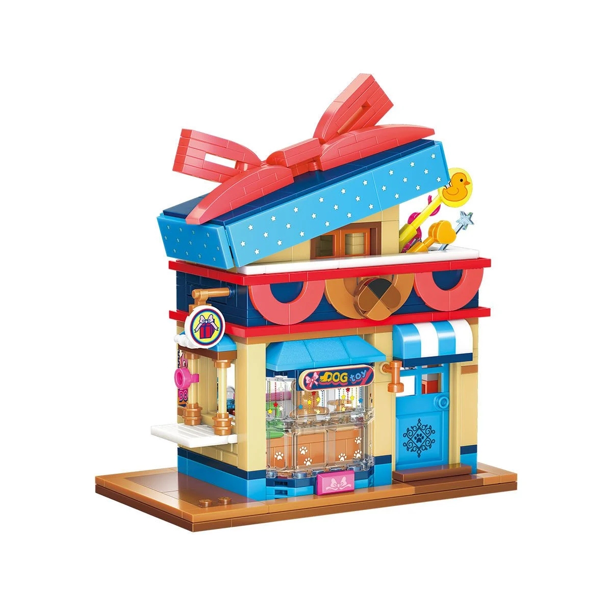 Vagonlife Keeppley Lovely Street Poodle Toy Store Poodle Oyuncak Dükkanı Yapı Blokları Oyuncak Seti K28011