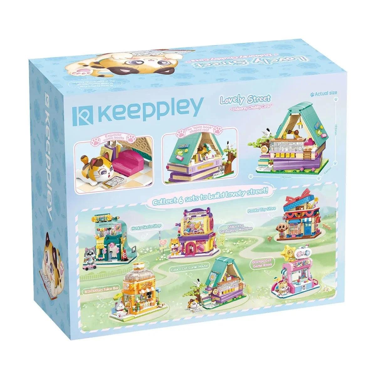 Vagonlife Keeppley Lovely Street Calico Cat Kedi Çizgi Roman Evi Blok Seti KP28018