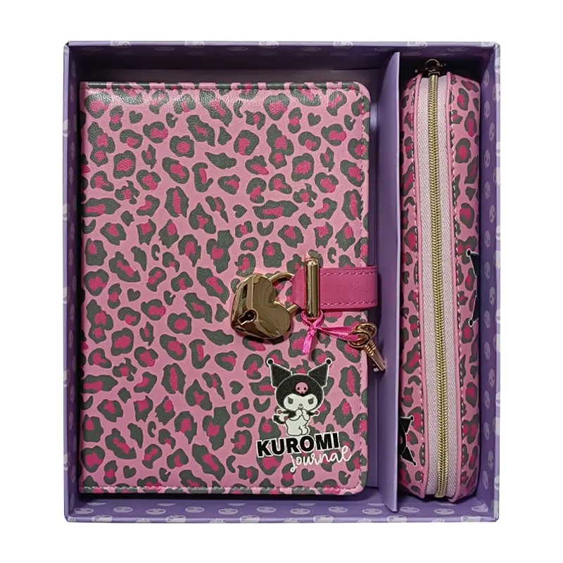 Victoria’s Journals Kuromi Kilitli Defter 80 Gr. 160 Yaprak Çizgili + Vegan Deri Kalem Kutusu 525-1973