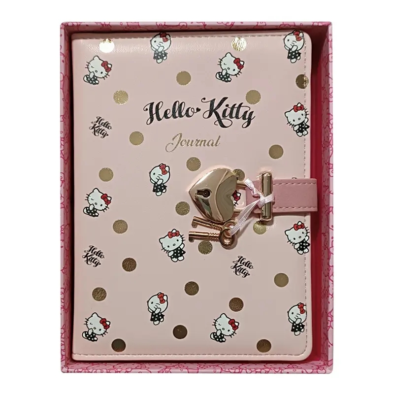 Victoria’s Journals Hello Kitty Kilitli Çizgili Defter 525-1915