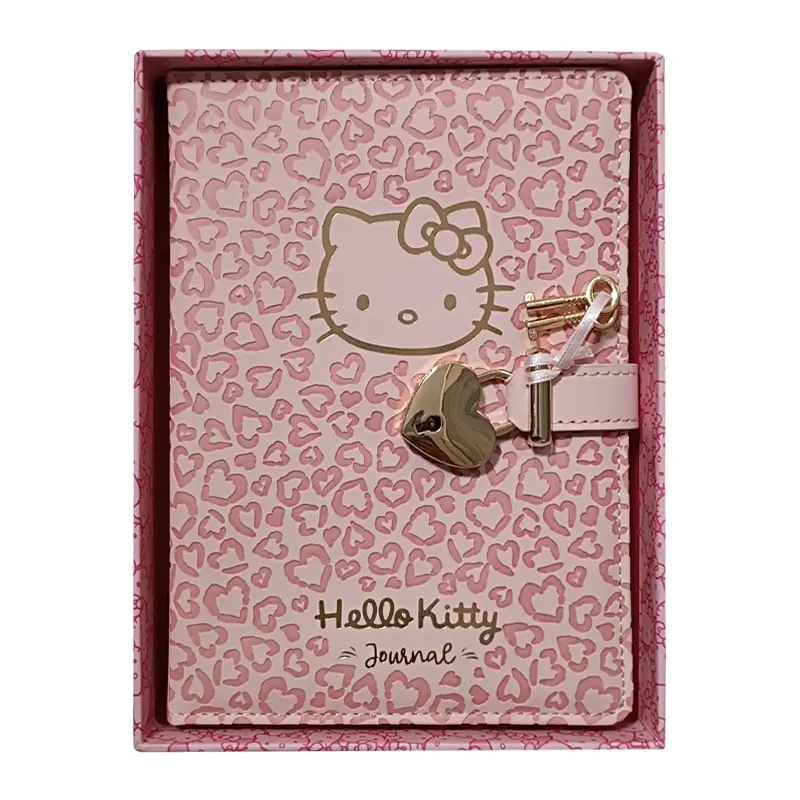 Victoria’s Journals Hello Kitty Hush Hush Kilitli Defter  160 Yaprak, Çizgili Defter 525-1921