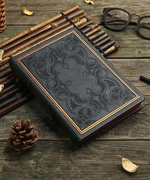Victoria’s Journals Vintage Old Book Journal Defter 14x20 cm 80 gr 160 Yaprak Çizgili Siyah