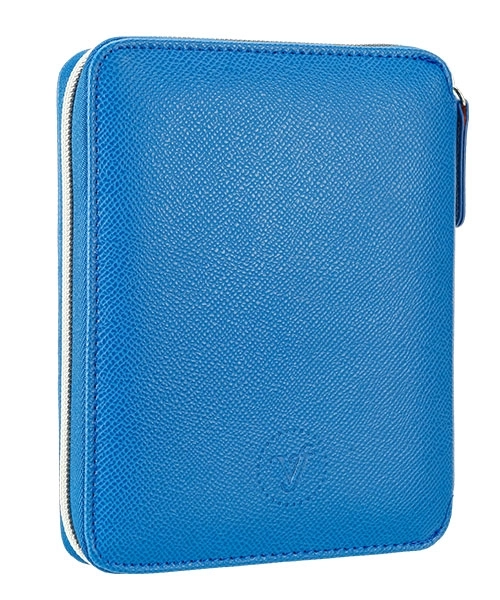 Victoria’s Journals Zipper Folder Organizer Defter A6 Çizgili Cüzdanlı Defter Mavi 123-0293