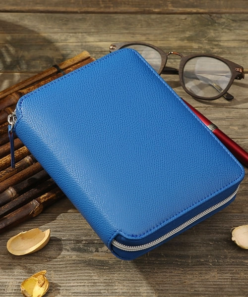 Victoria’s Journals Zipper Folder Organizer Defter A6 Çizgili Cüzdanlı Defter Mavi 123-0293
