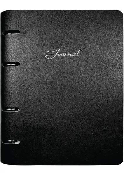 Victoria’s Journals Mekanizmalı Vegan Deri Defter A5 192S Çizgili,İçi Değişebilen, Siyah